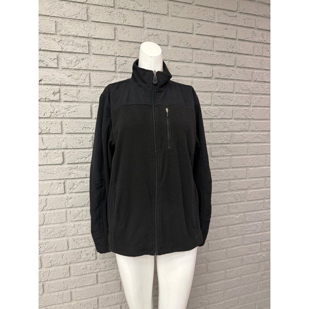 Reel Legends Women’s Black Zip Front Long Sleeve Jacket Size XL